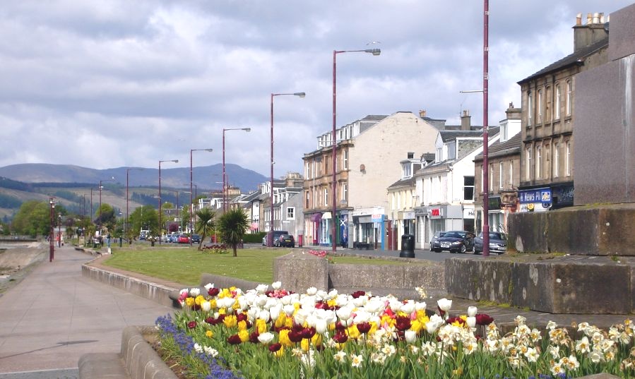 Esplanade at Helensburgh on the Firth of Clyde