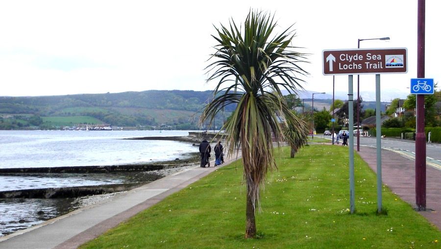 Esplanade at Helensburgh on the Firth of Clyde
