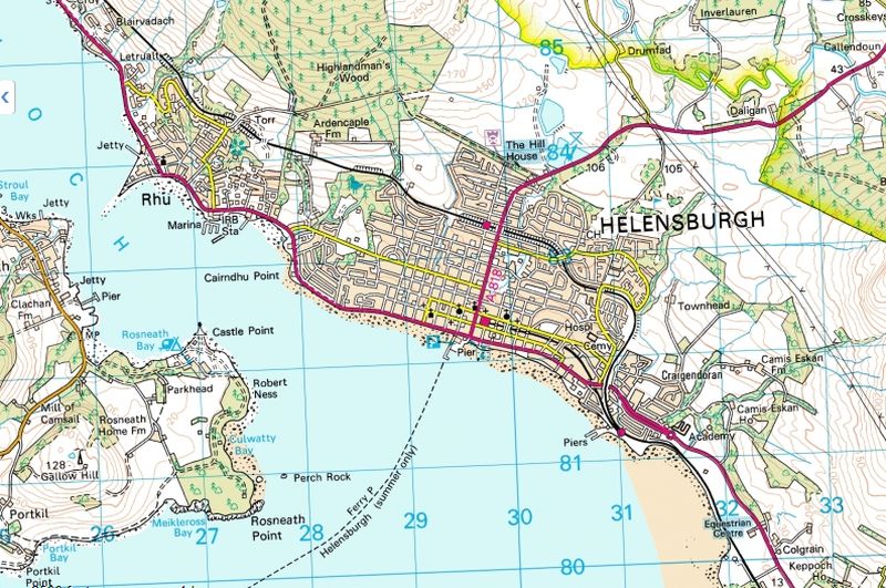 Map of Helensburgh