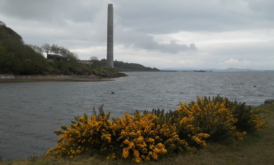 Inverkip Power Station from the Coastal path from Lunderston Bay to Inverkip