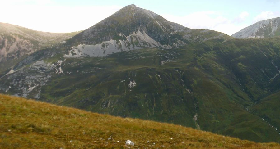Stob Ban ( 3278ft, 999m ) in the Mamores from Beinn na Caillich
