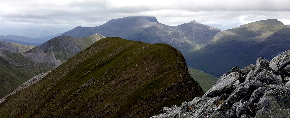Ben Nevis from the Mamores