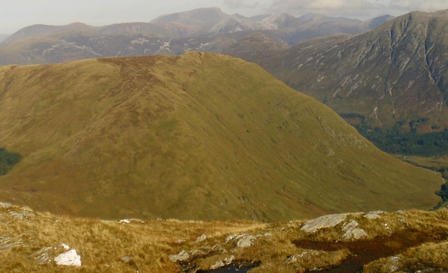 Ben Nevis and Mamores from Creag Bhan