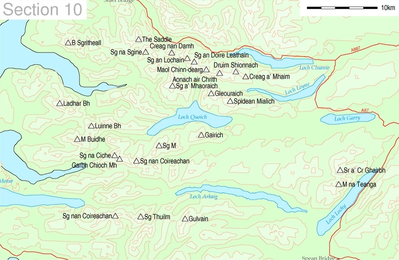 Munros of the Knoydart and South Glen Shiel Regions