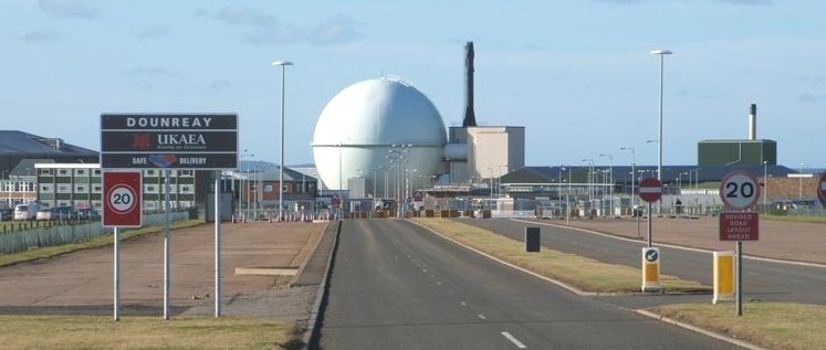 Dounreay Nuclear Power Station near Thurso on the Northern Coast of Scotland