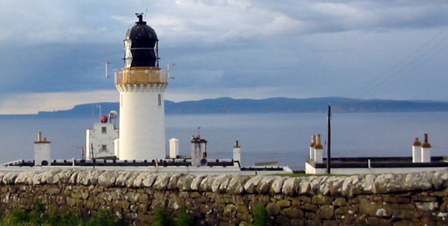 Lighthouse at Dunnet Head in Northern Scotland - the most northerly point on the UK mainland