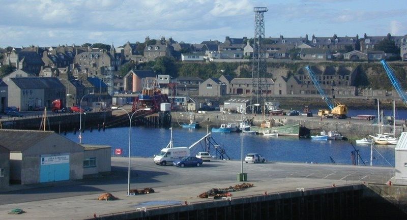 Harbour at Wick on the North East Coast of Scotland