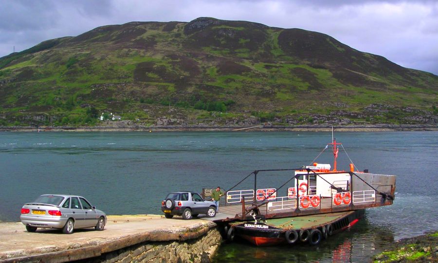 MV-Glenachullish Ferry from Glenelg to Kylerhea on Skye
