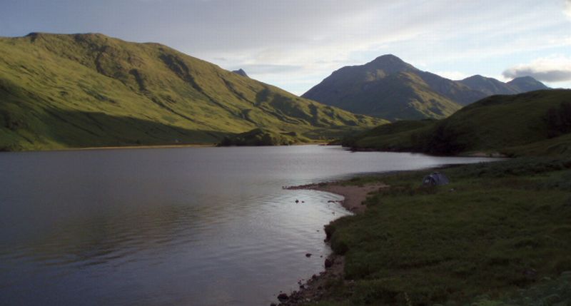 Loch Arkaig in Lochaber in Western Scotland