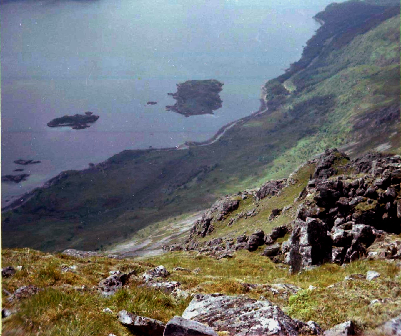 Loch Hourn on ascent of Beinn Sgritheall