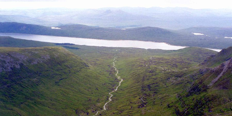 Loch Fannich from Sgurr Nan Clach Geala