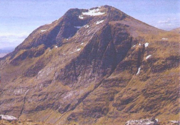 Sgurr Nan Clach Geala in the Fannichs in the North West Highlands of Scotland