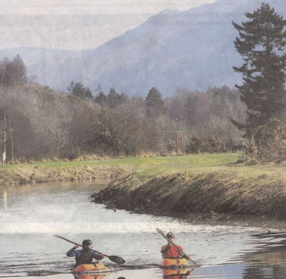 Canoeists in the Great Glen