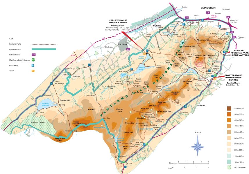 Pentlands National Park Map