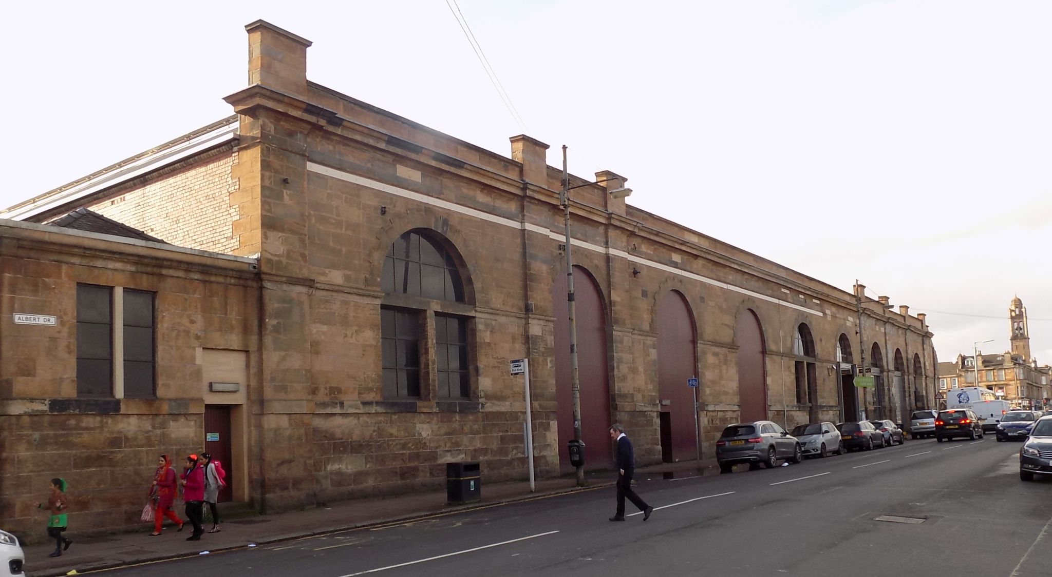 The former Coplawhill Glasgow Corporation Tramways depot