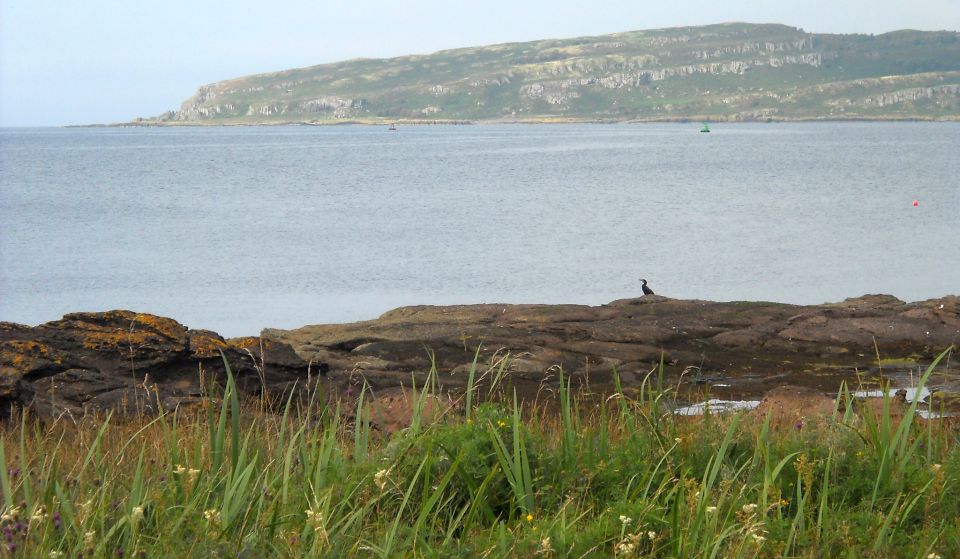 Isle of Little Cumbrae from waterfront at Portencross