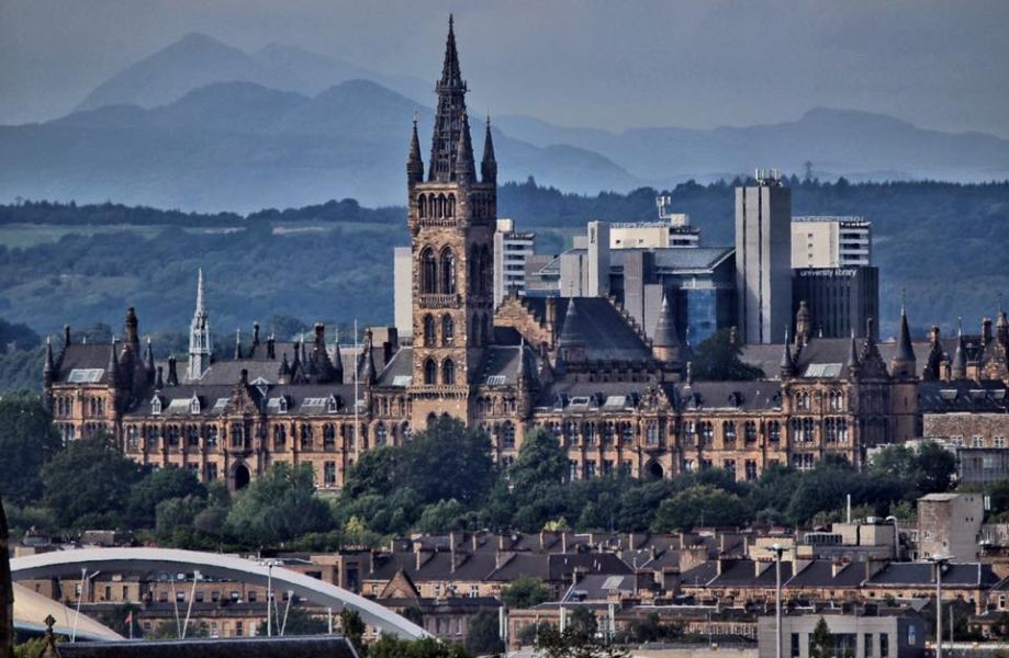 Glasgow University from the Flagpole on Queen's Park Hill