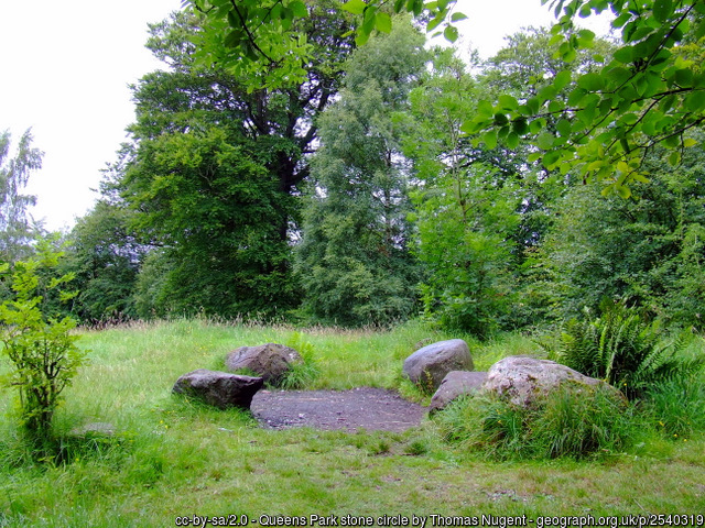 Camphill site of iron age fort on Queen's Park Hill