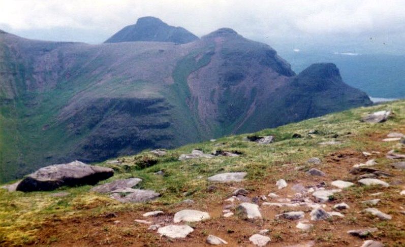 Summit ridge of Quinaig in Sutherland