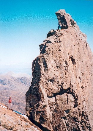The West Ridge of the Inaccessible Pinnacle on the Skye Ridge