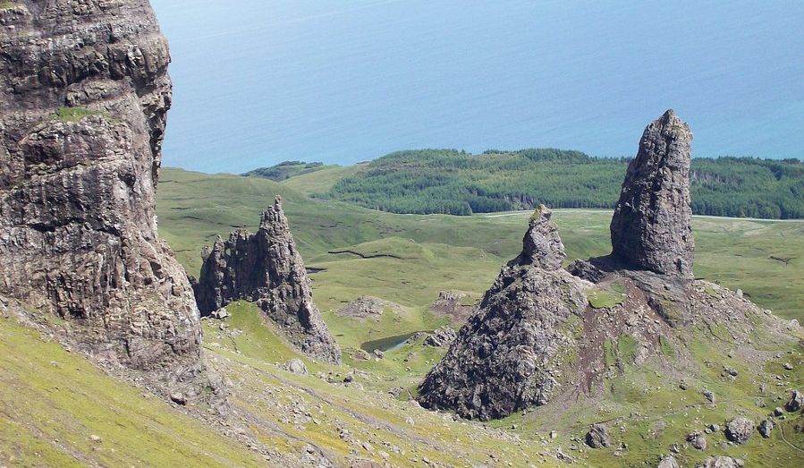 Pinnacles at The Storr on the Trotternish Peninsula on the Island of Skye