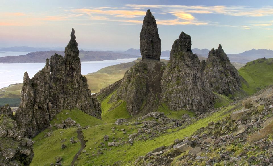 Pinnacles at The Storr on the Trotternish Peninsula on the Island of Skye