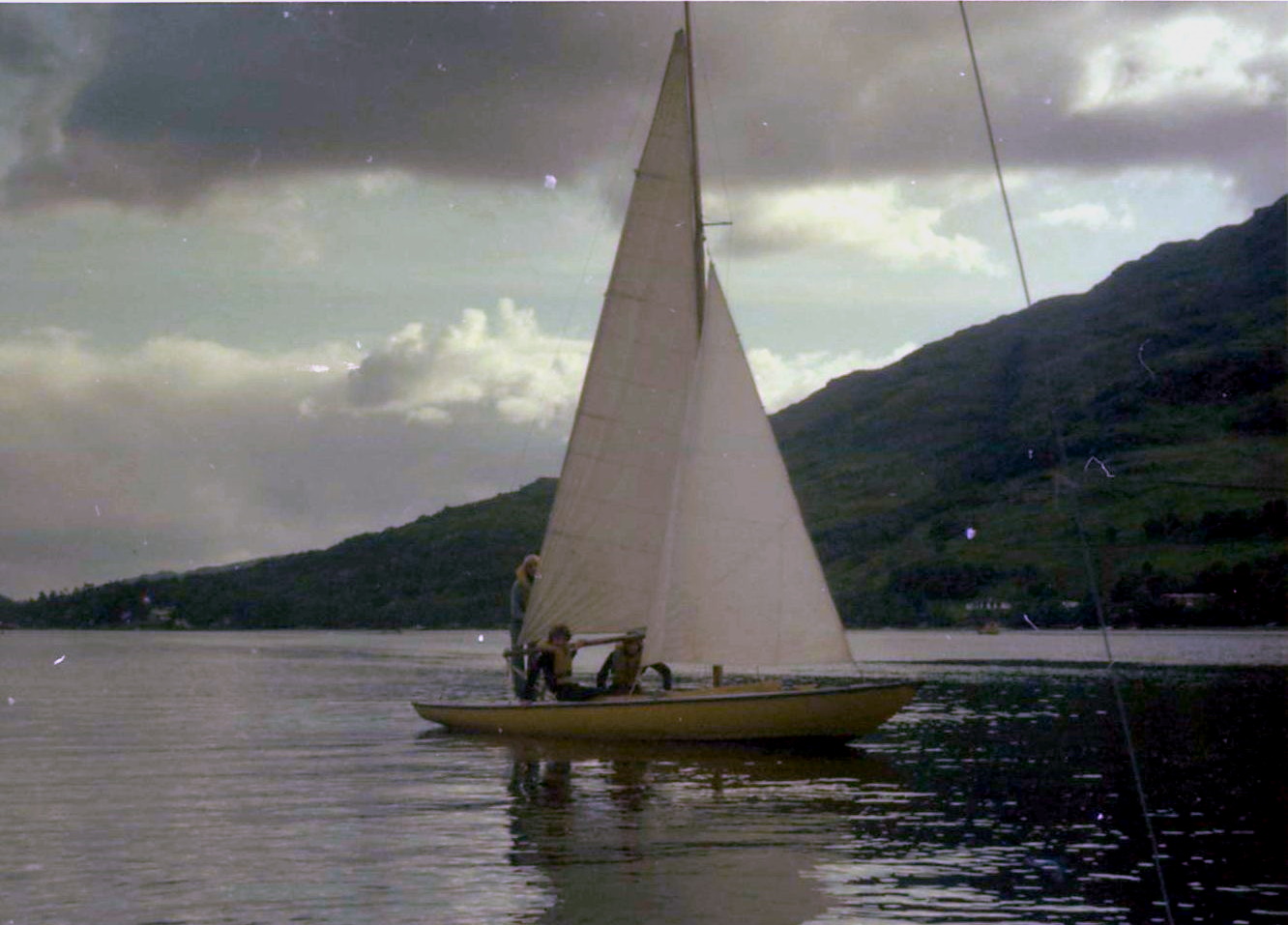Sailing in Loch Goil in Argylleshire in the Southern Highlands of Scotland