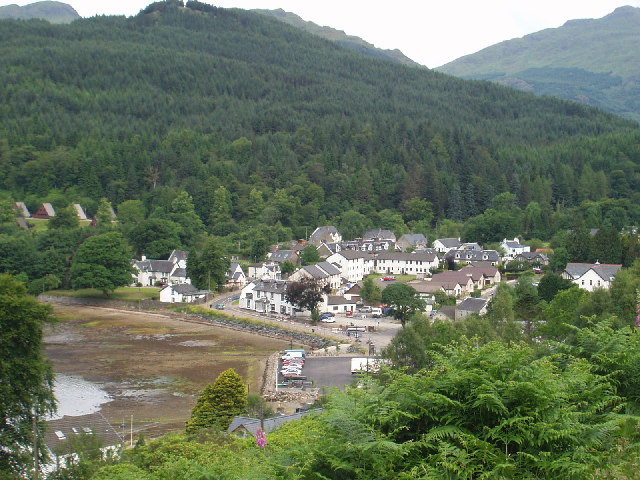 Lochgoilhead village in Argylleshire in the Southern Highlands of Scotland