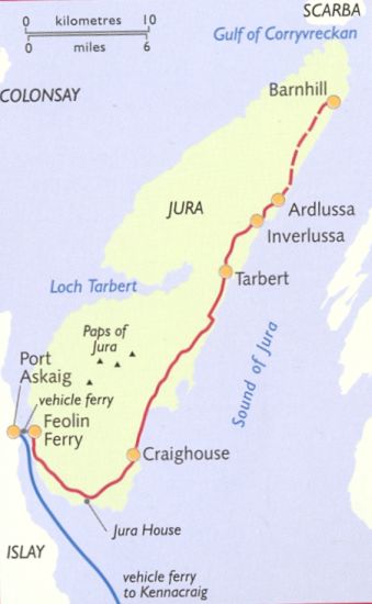 Map of Jura