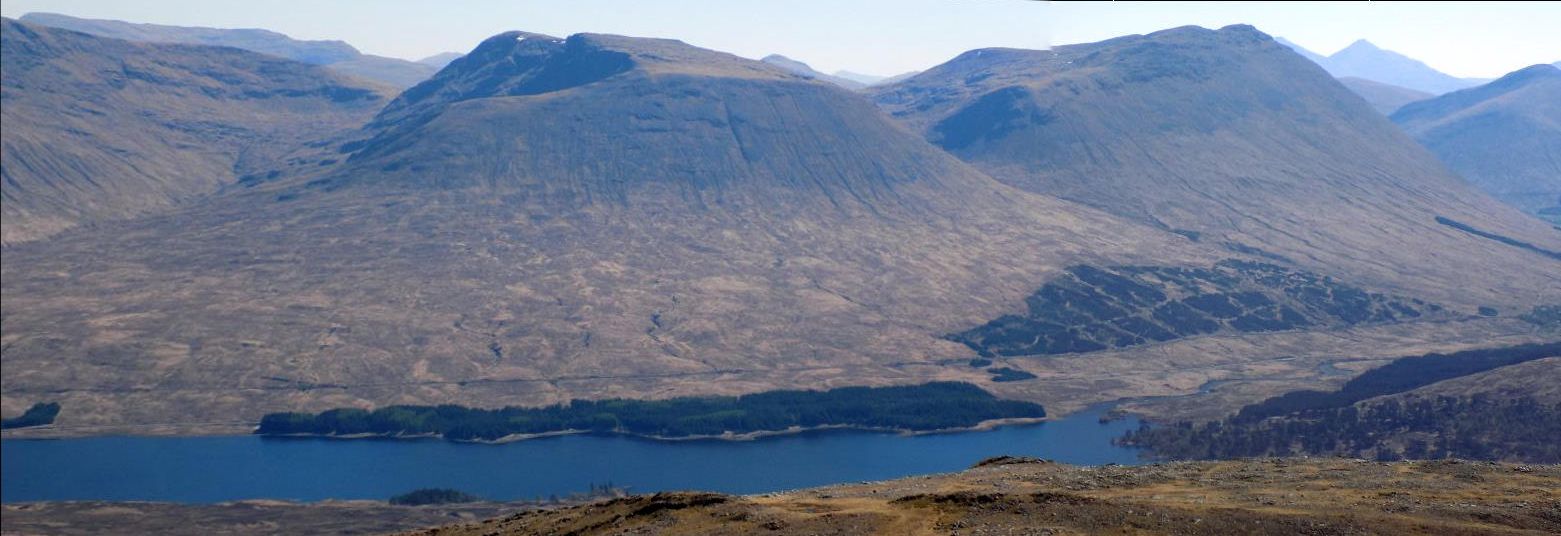 Beinn an Dothaidh and Ben Dorain above Tulla Loch from Stob a'Choire Odhair