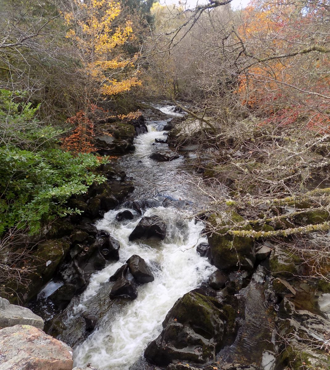 Waterfall on stream on route to Balquhidder