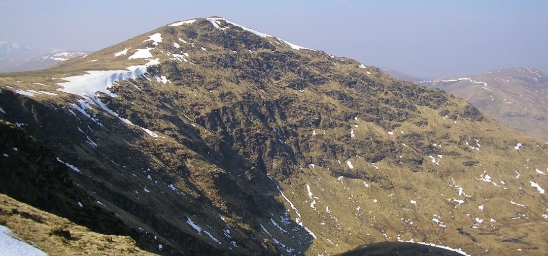 Summit cone of Stuchd an Lochain ( 960m, 3150ft )
