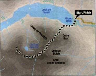 Route Map for Stuchd an Lochain