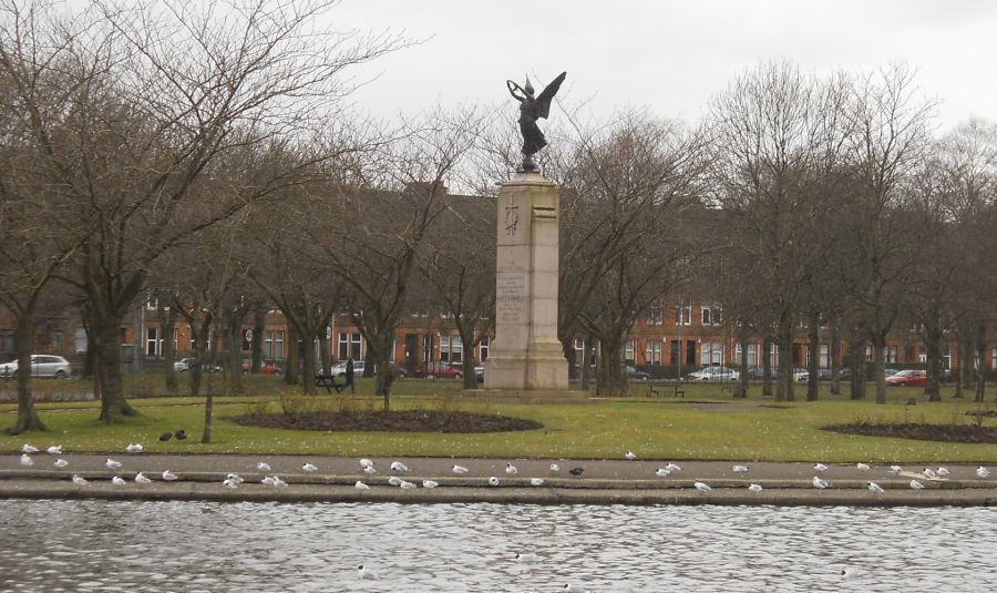 War Memorial in Victoria Park in Glasgow