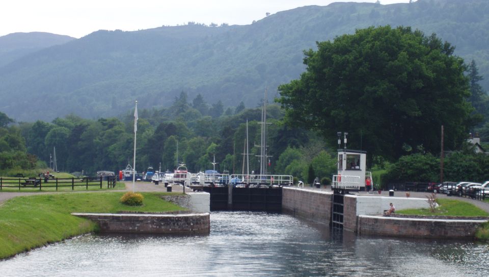 Lock at Dochgarroch on Caledonian Canal