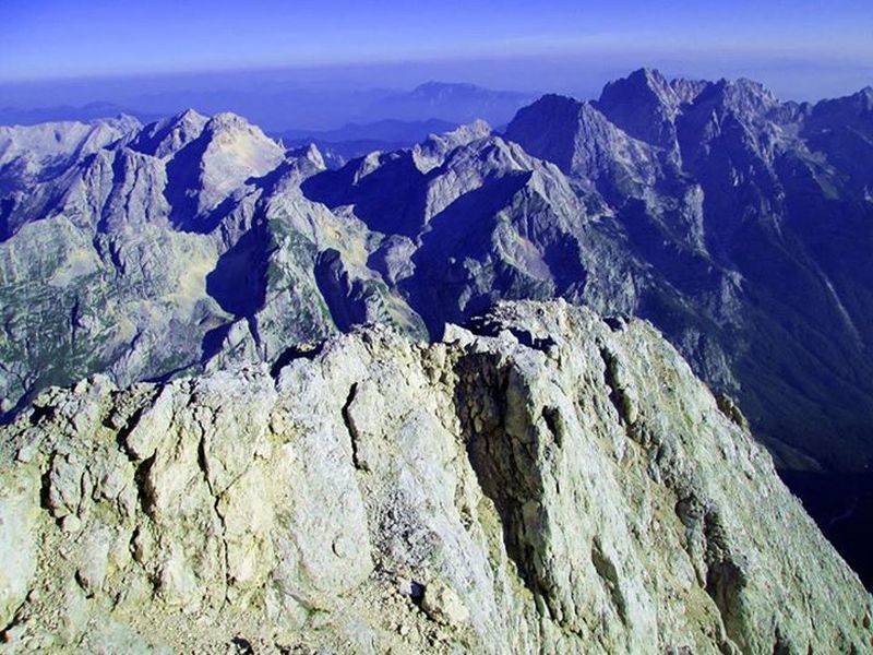 Mount Triglav in the Julian Alps of Slovenia