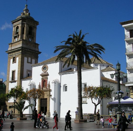 Plaza in Algeciras in Southern Spain
