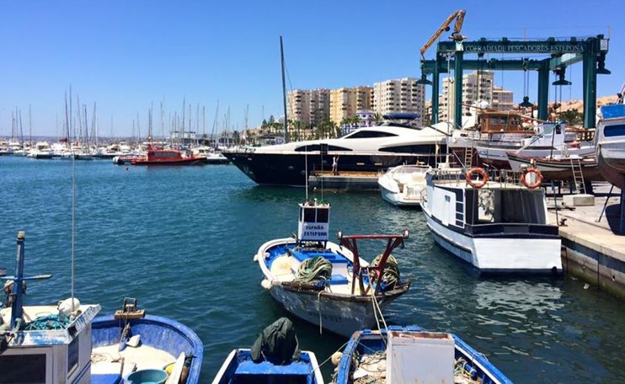 Port of Estepona on the Costa del Sol in Southern Spain