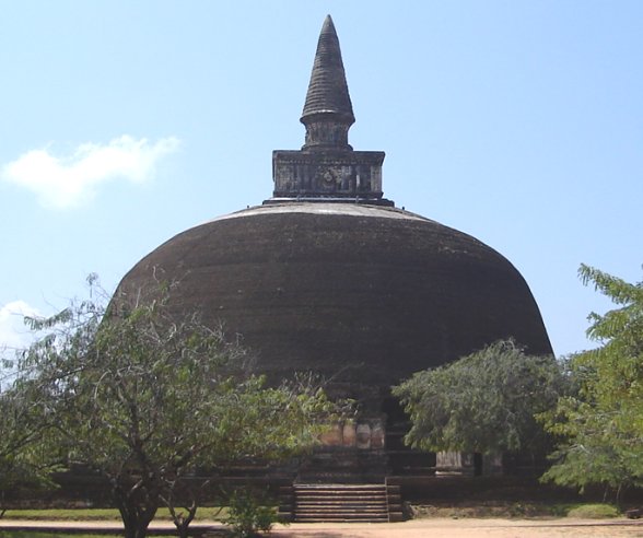 Rankot Dagoba in the ancient city of Polonnaruwa in northern Sri Lanka