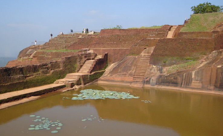 Pond in Rock Fortress City at Sigiriya