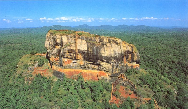 Ancient Rock Fortress City at Sigiriya in northern Sri Lanka