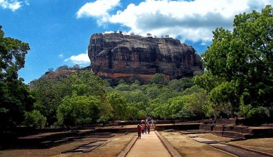 Sigiriya Rock from the Royal Gardens