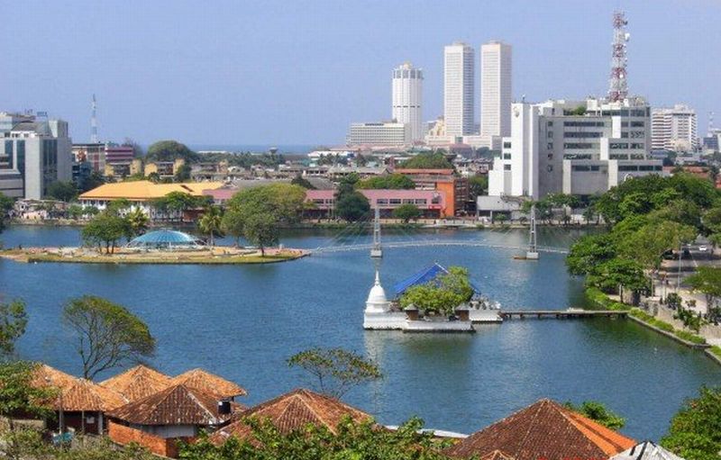 Berya Lake in Colombo - capital city of Sri Lanka
