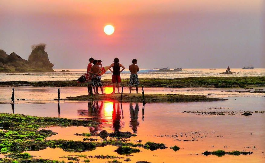 Sunset on the Indonesian Island of Bali