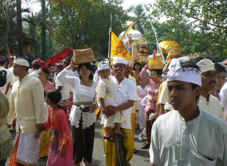 Indonesians on Bali in Indonesia