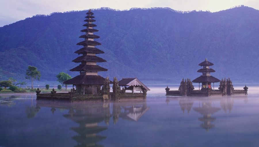 "Ulun Danu" Temple on Beratan Lake, Tabanan on Bali