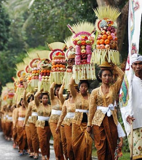 Hindu Ceremony on the Indonesian Island of Bali