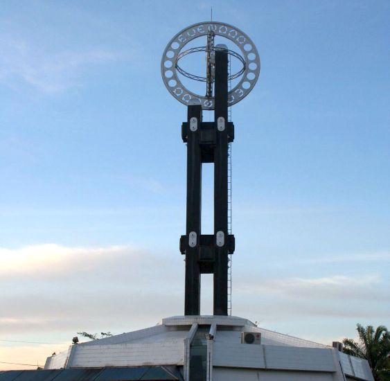 Equator Marker at Pontianak in Sumatra