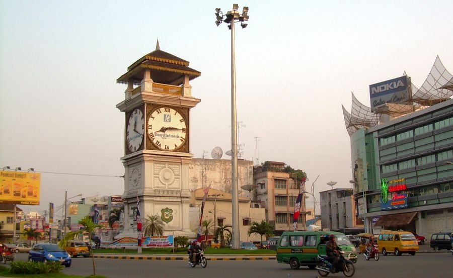 Clock Tower in Medan in Northern Sumatra