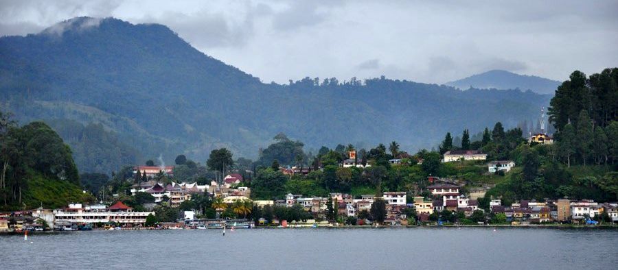 Parapat on Lake Toba in Sumatra